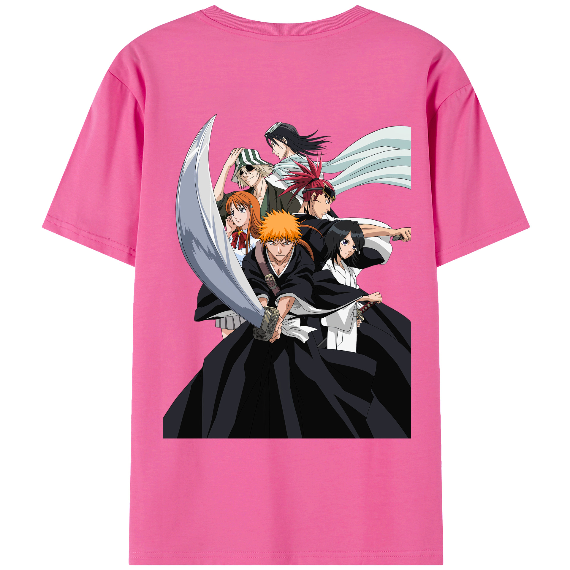 （画像用） ブリーチ 黒崎一護（くろさき いちご）BLEACH Kurosaki Ichigo レディース半袖Tシャツ(バックプリント)